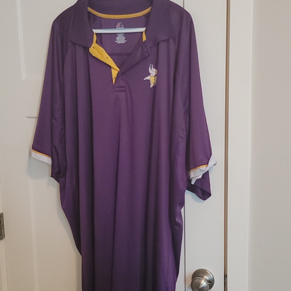 Majestic Minnesota Vikings 6X plus size polo
